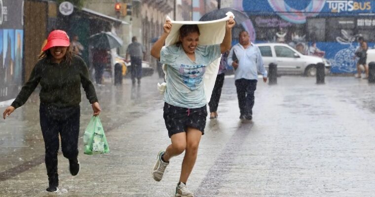 Fuertes lluvias en Guanajuato