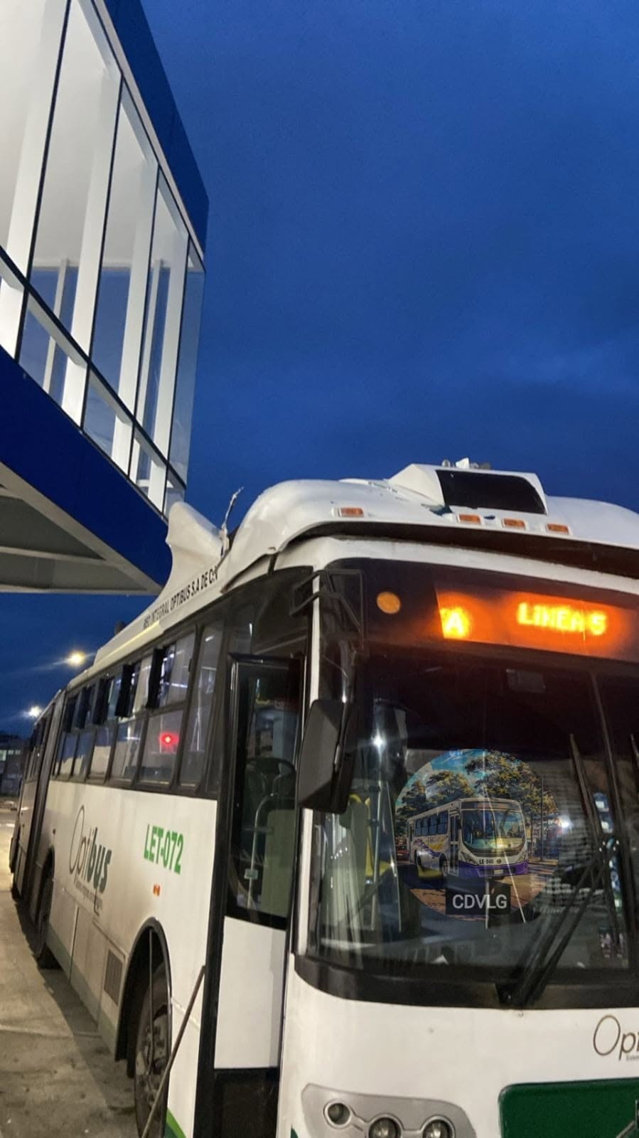 Primera accidente en la estación nueva