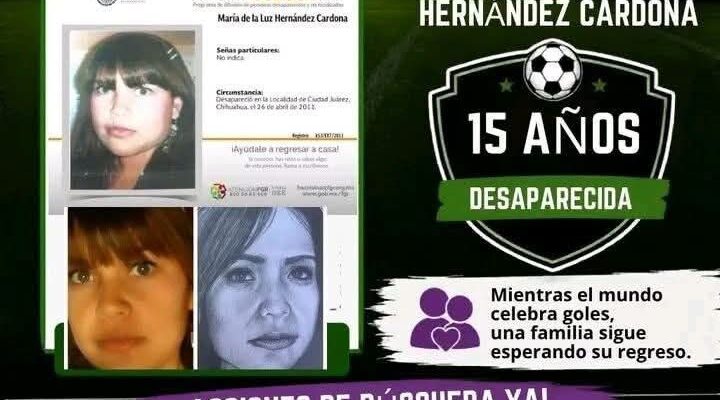 Ya tiene 15 años desaparecida
