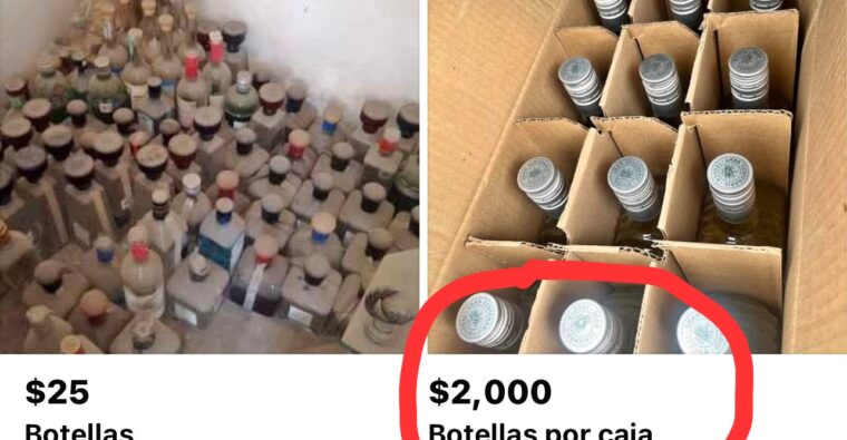 Cajas de tequila que cuestan más de 3 mil las venden a 2 mil pesos