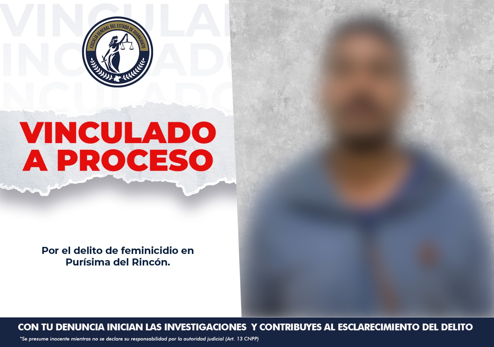Sentenciado por feminicidio en Purísima del Rincón