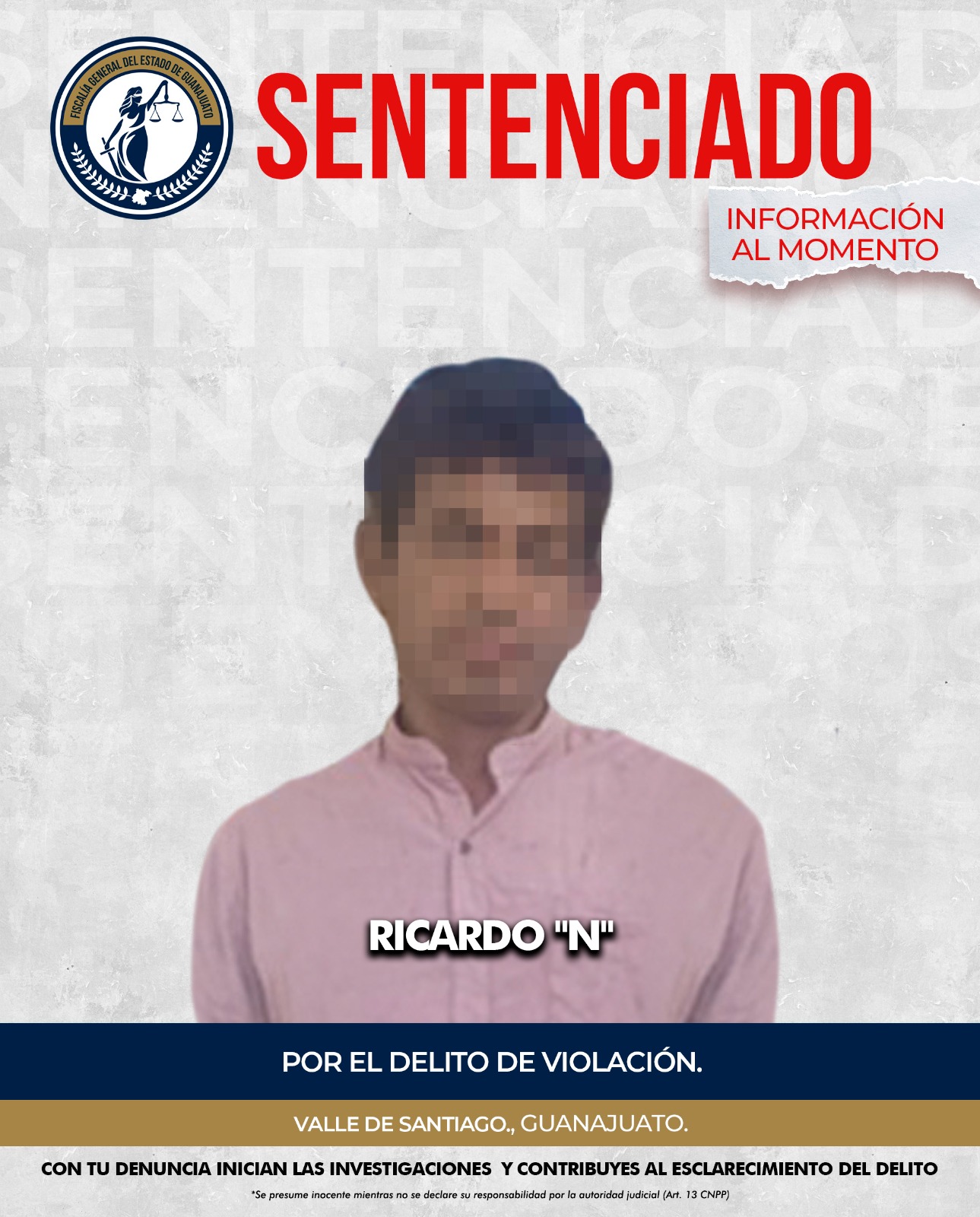 sentenciado por violación