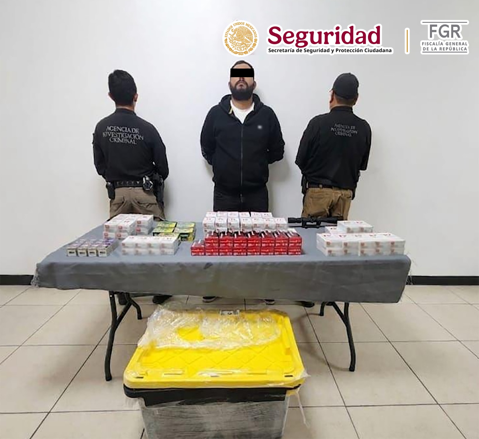 Traía miles de cartuchos