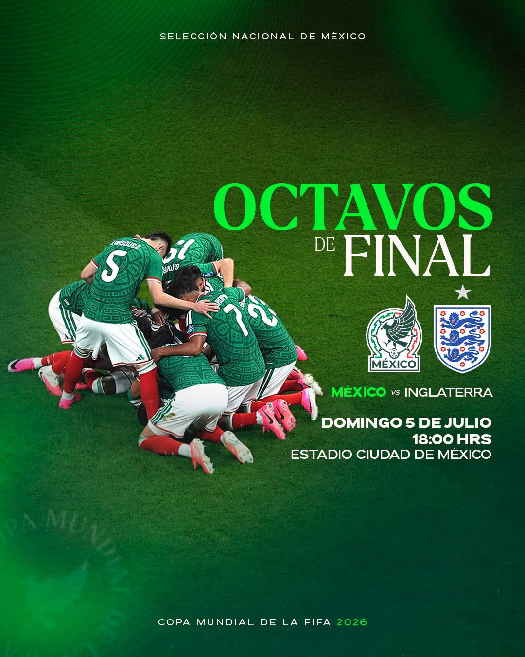 Octavos de final, Selección Mexicana