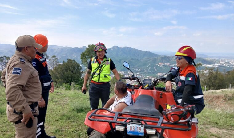 Rescatan a hombre en Sierra de Guanajuato Capital