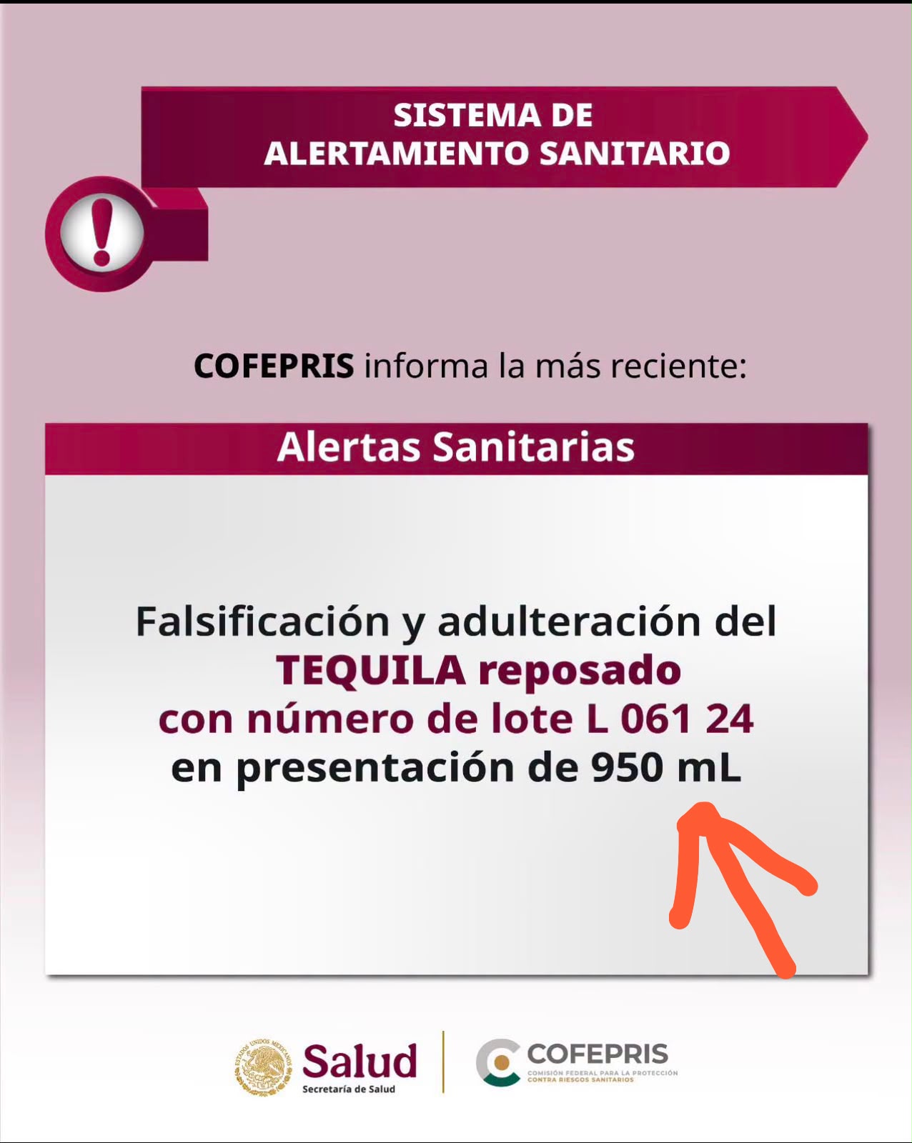 identifican lote y marca de tequila adulterado