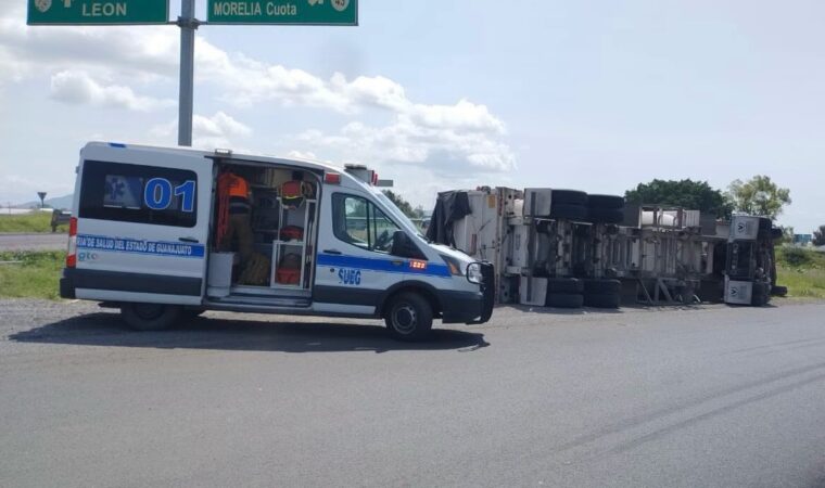 Volcadura en Irapuato