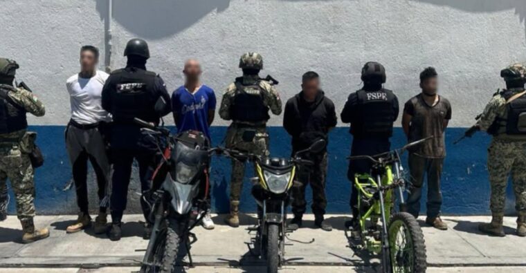 Detienen a cuatro con armas y droga en Acámbaro