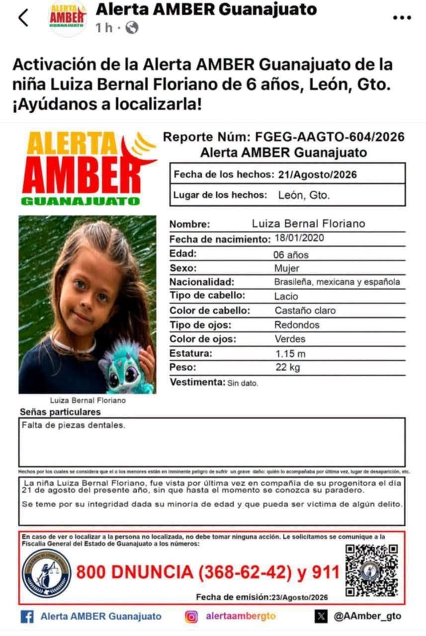 Reportan a niña extraviada