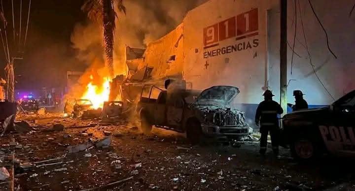 Dañan con explosivos comandancia en Zacatecas