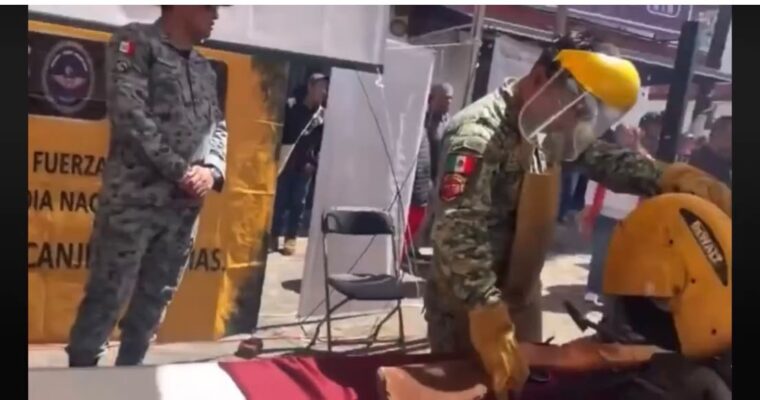 Bala inesperada en Michoacán, en desarme