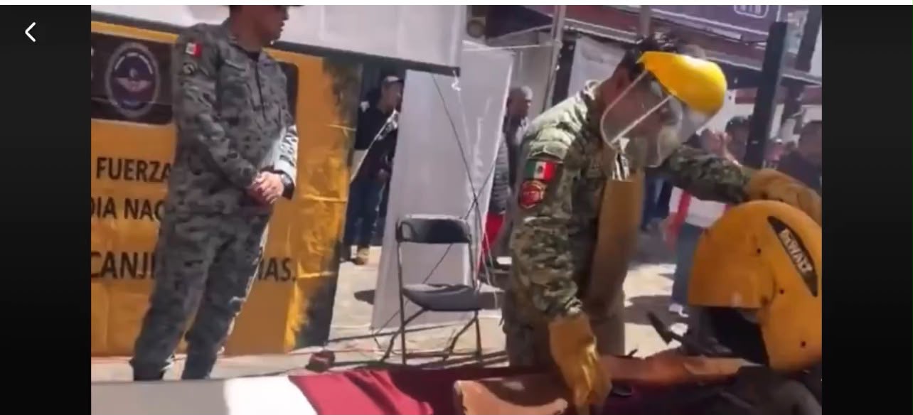 Bala inesperada en Michoacán, en desarme