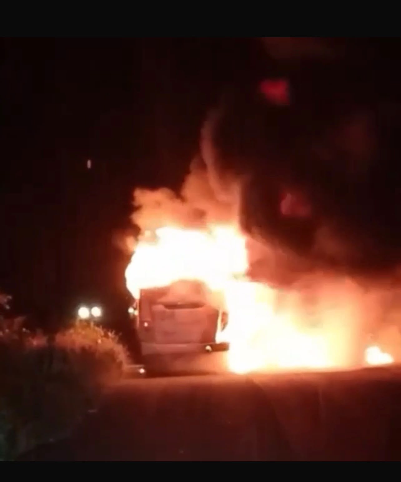 Incendio de camión