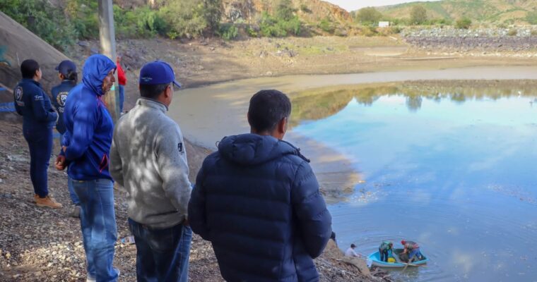 reparan fuga en presa La soledad