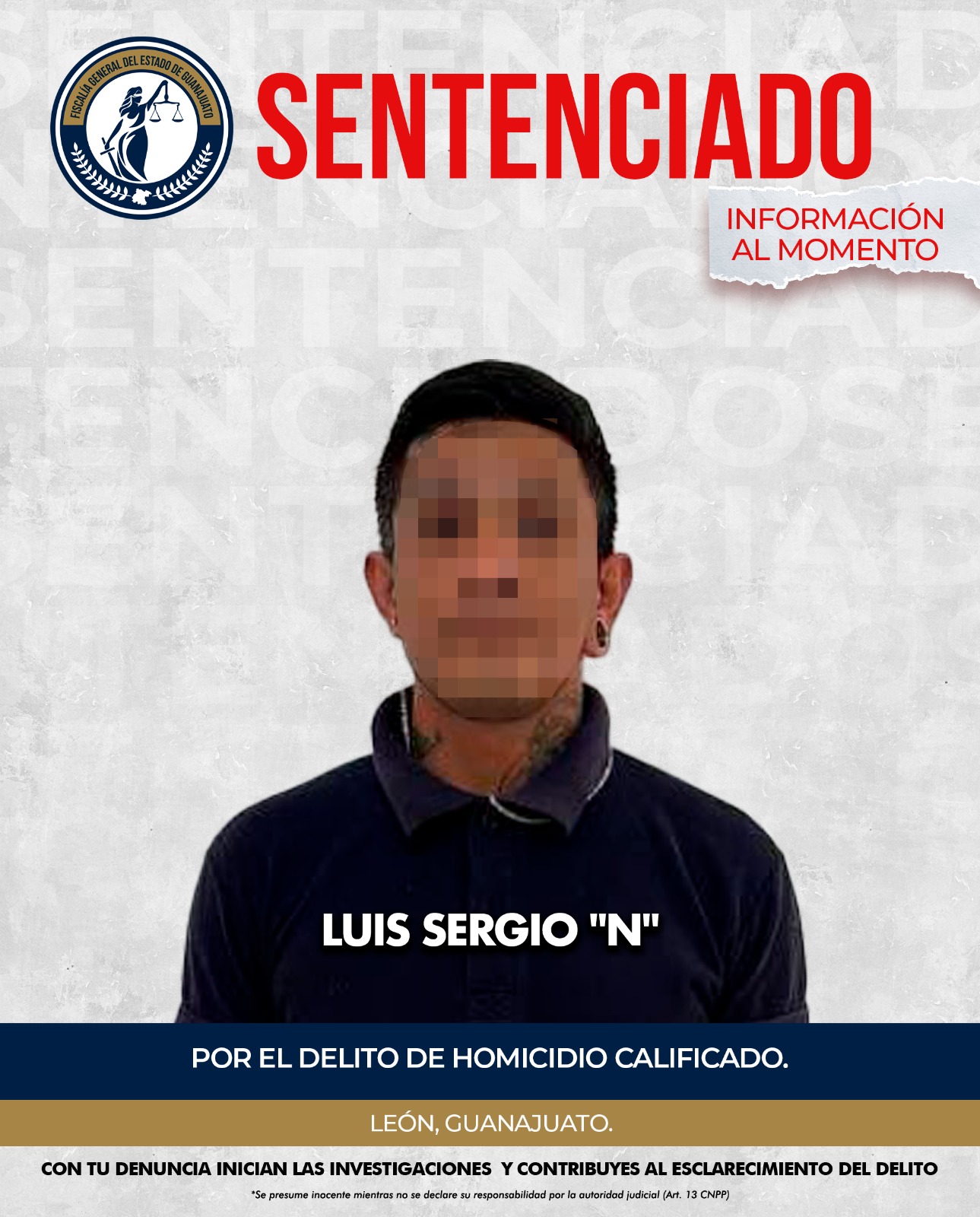 Sentenciado a 20 años.