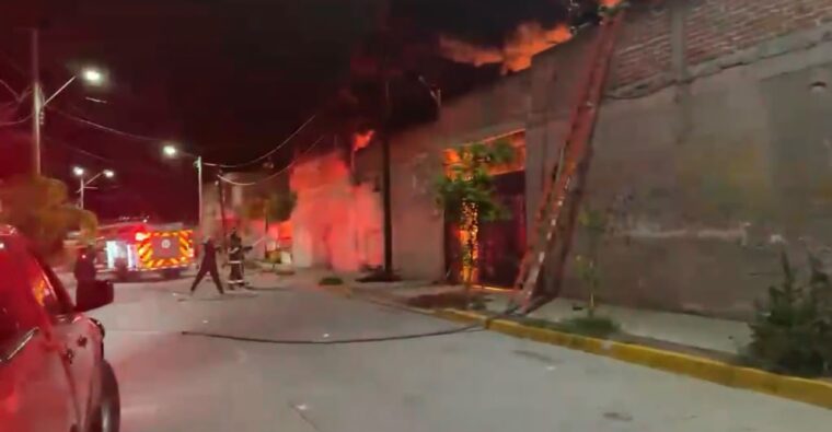 Incendio en León