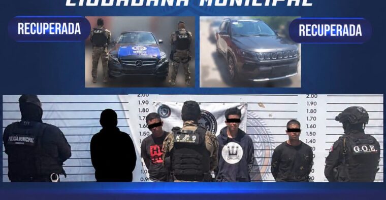 Detenidos en Irapuato por robo de autos