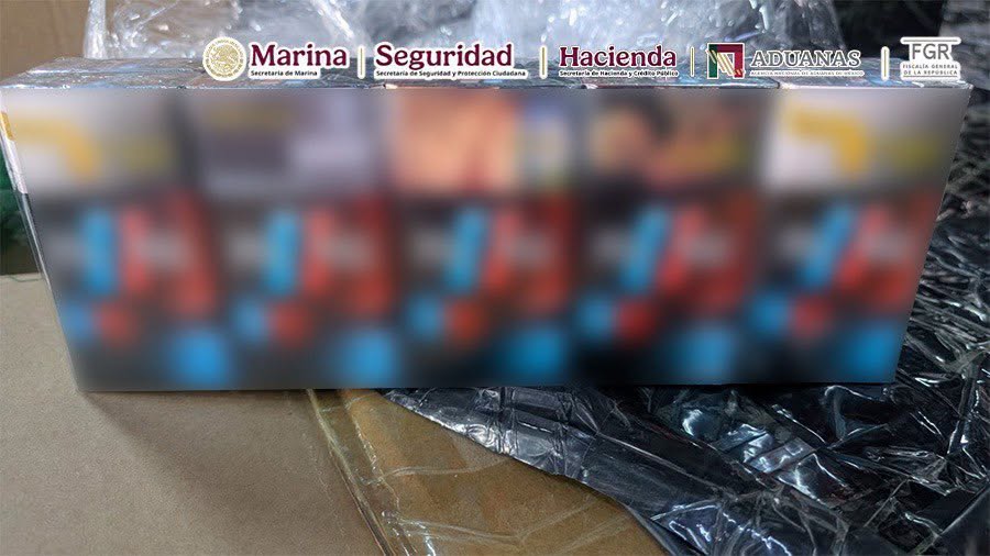 Aseguran mega cargamento de cigarros "piratas"