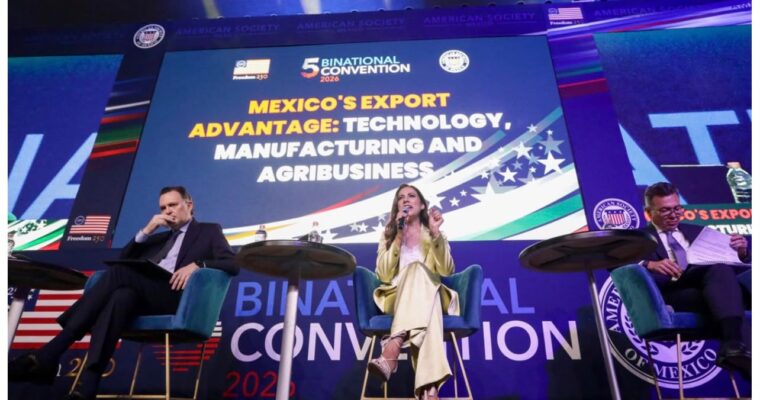 Gobernadora de Guanajuato en Ciudad de México en foro internacional