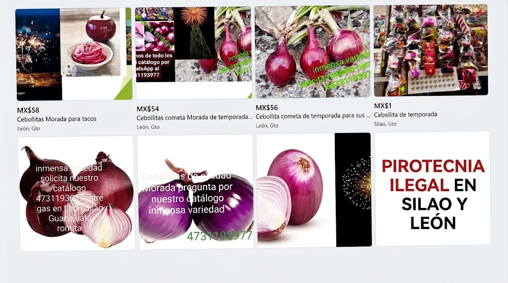 Venden pirotecnia en facebook