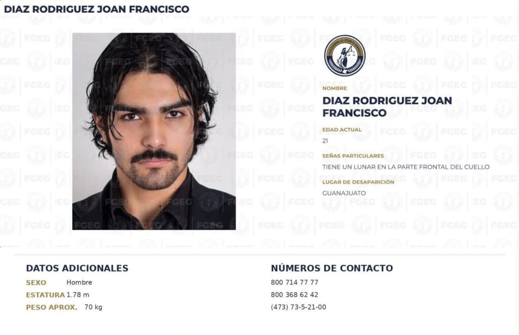 Estudiante desaparecido