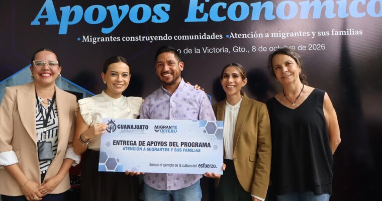 Entregan apoyos a migrantes en retorno
