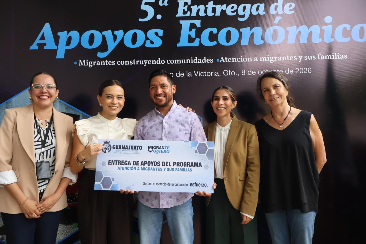 Entregan apoyos a migrantes en retorno