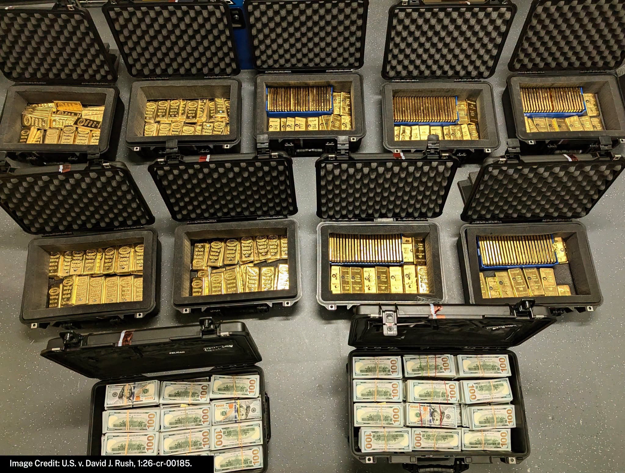 Oro y dinero asegurado